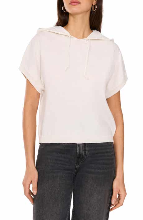 Vince Camuto Short Sleeve Hooded Sweater