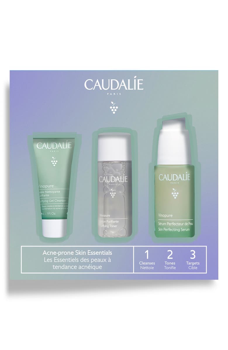 CAUDALÍE Vinopure Acne-Prone Skin Essentials Gift Set $67 Value, Main, color, 