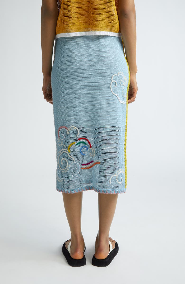 YanYan Netty Cloud Organic Cotton Blend Pencil Skirt, Alternate, color, 