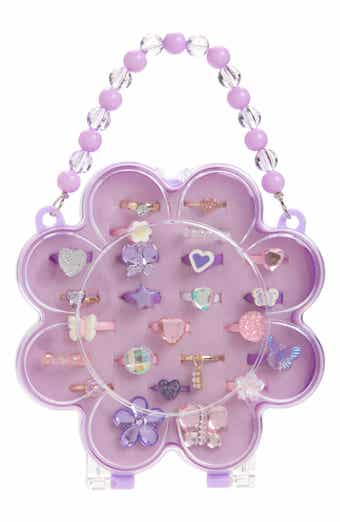 Capelli New York Kids' 24-Piece Butterfly Ring Flower Box Set