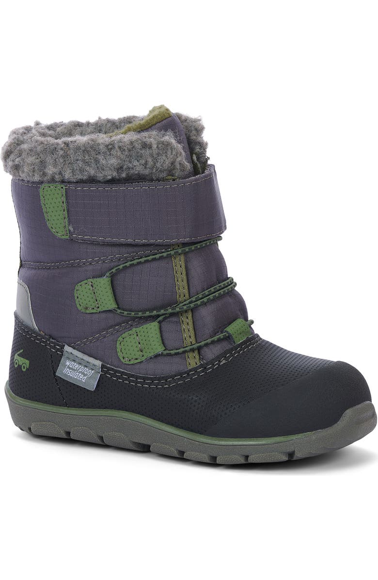 See Kai Run Kids' Gilman Waterproof Snow Boot, Main, color, Dark Gray