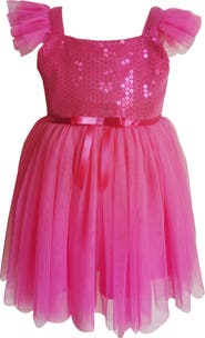 Popatu Sequin & Tulle Party Dress