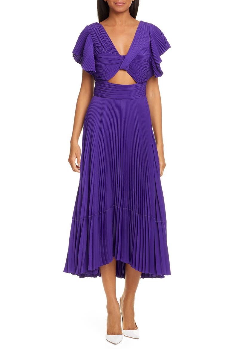 Sorrento Midi Dress, Main, color, VIOLET
