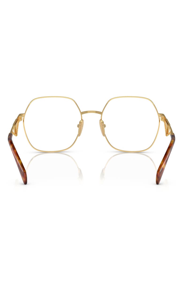 Prada 56mm Square Optical Glasses, Alternate, color,
