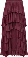 AllSaints Cavarly Layered Ruffle High-Low Maxi Skirt