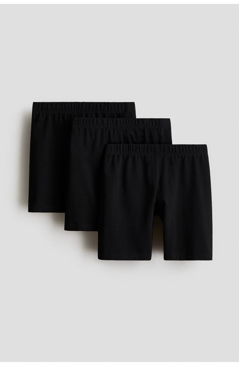 H&M 3-pack Cycling Shorts, Main, color, Black