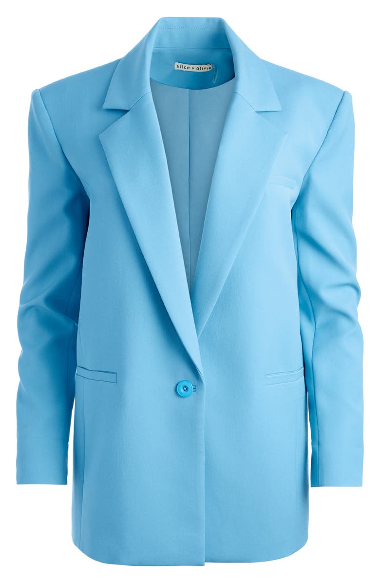 Alice + Olivia Shan Strong Shoulder Blazer, Alternate, color, 