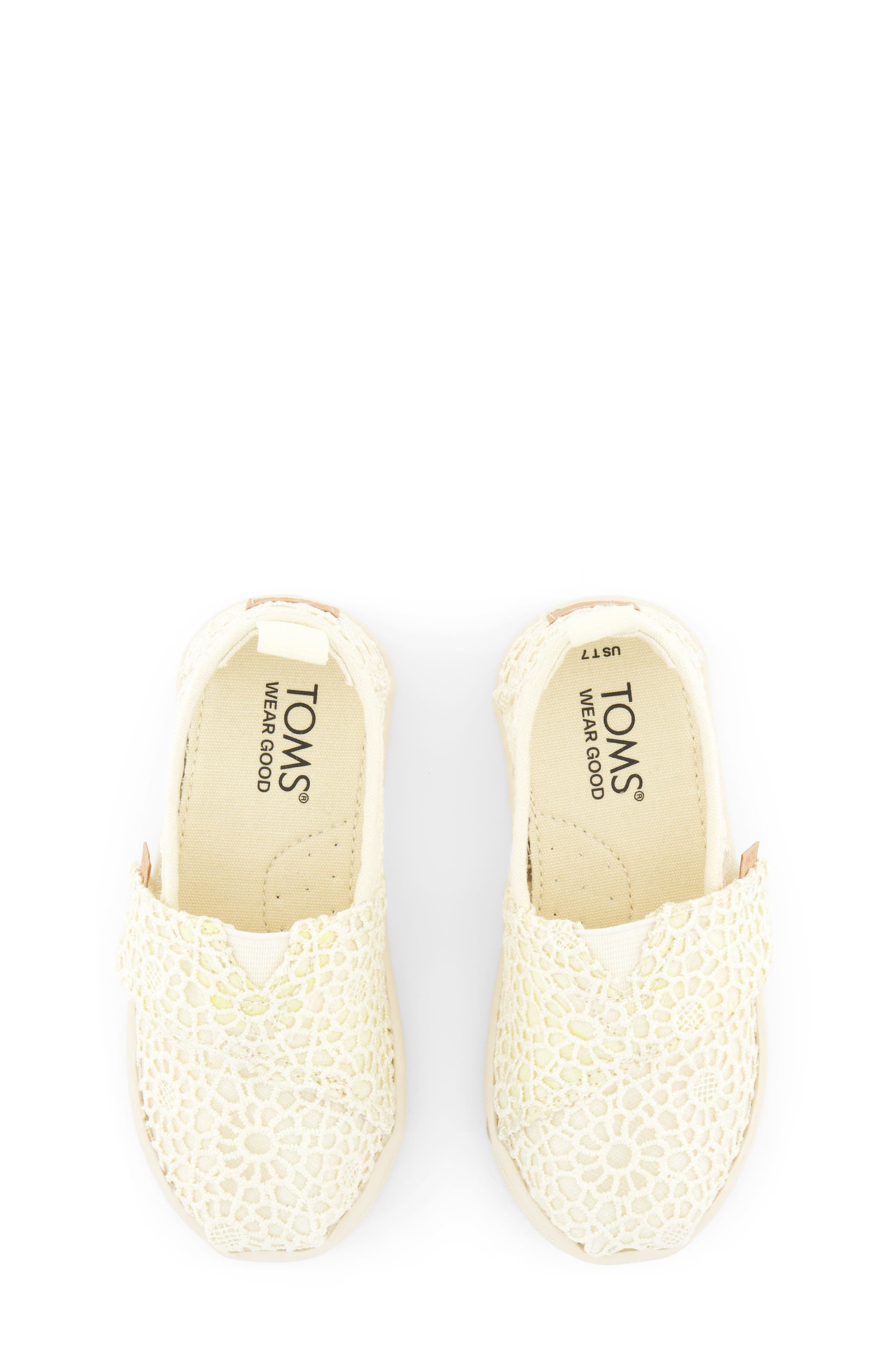 TOMS Kids' Alpargata Slip-On Sneaker, Alternate, color, Natural