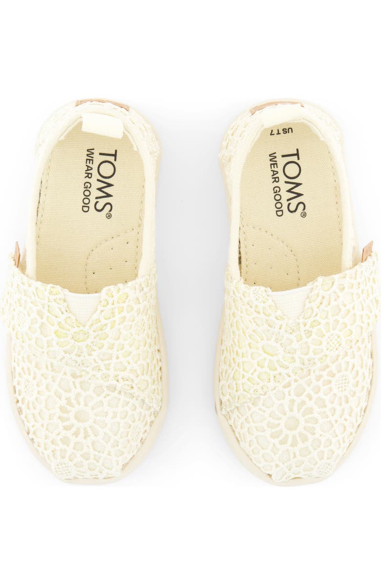 TOMS Kids' Alpargata Slip-On Sneaker, Alternate, color, Natural