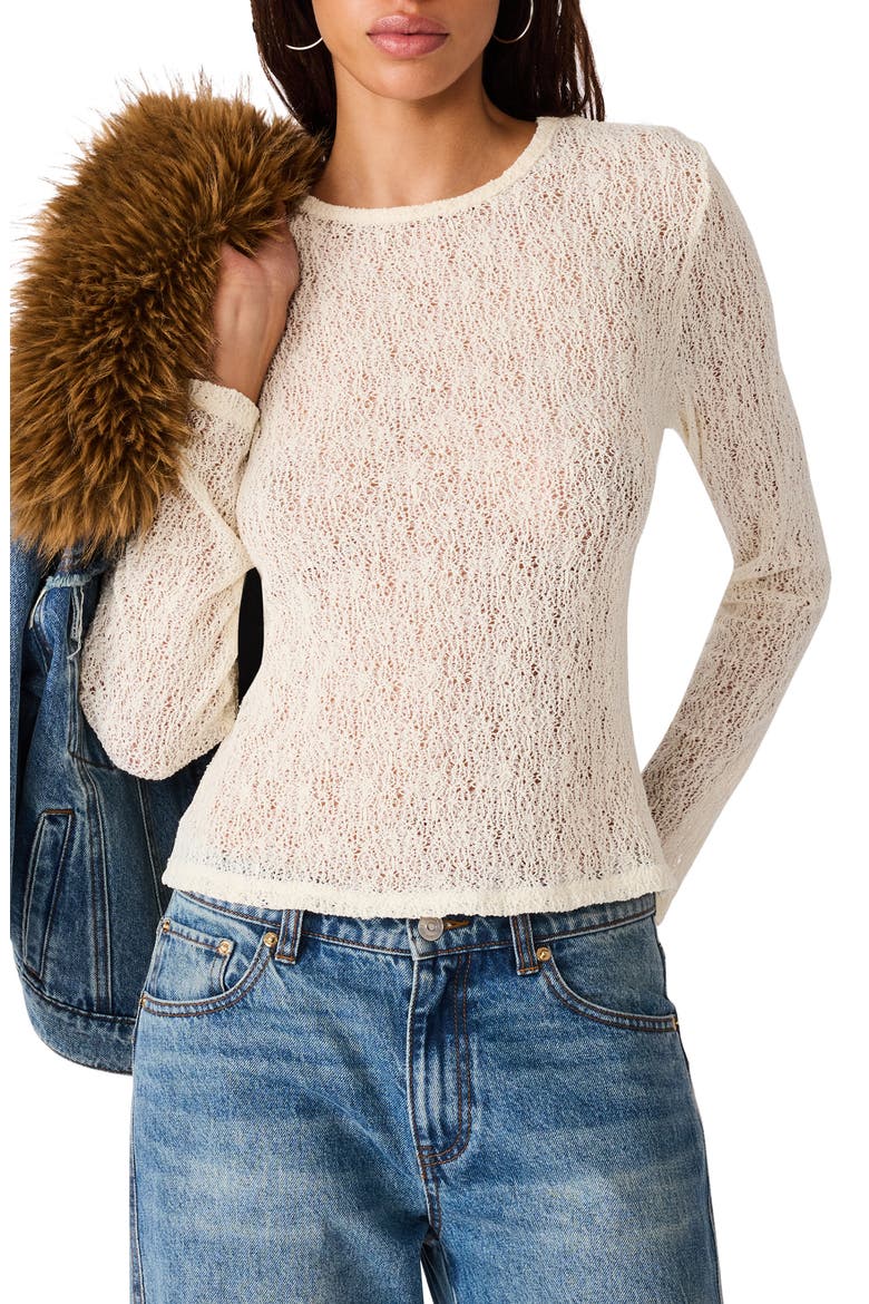 Sierra Long Sleeve Knit Top, Main, color, IVORY