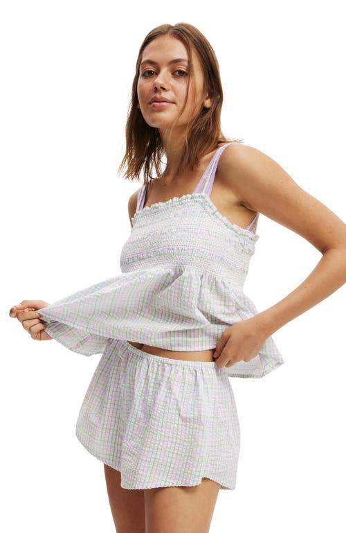 COTTON ON BODY COTTON ON BODY SHIRRED WOVEN SLEEP SET