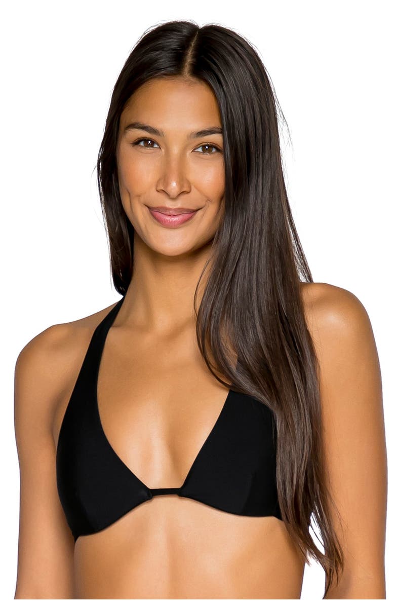 B Swim Hailey Halter Bikini Swimsuit Top, Alternate, color, 