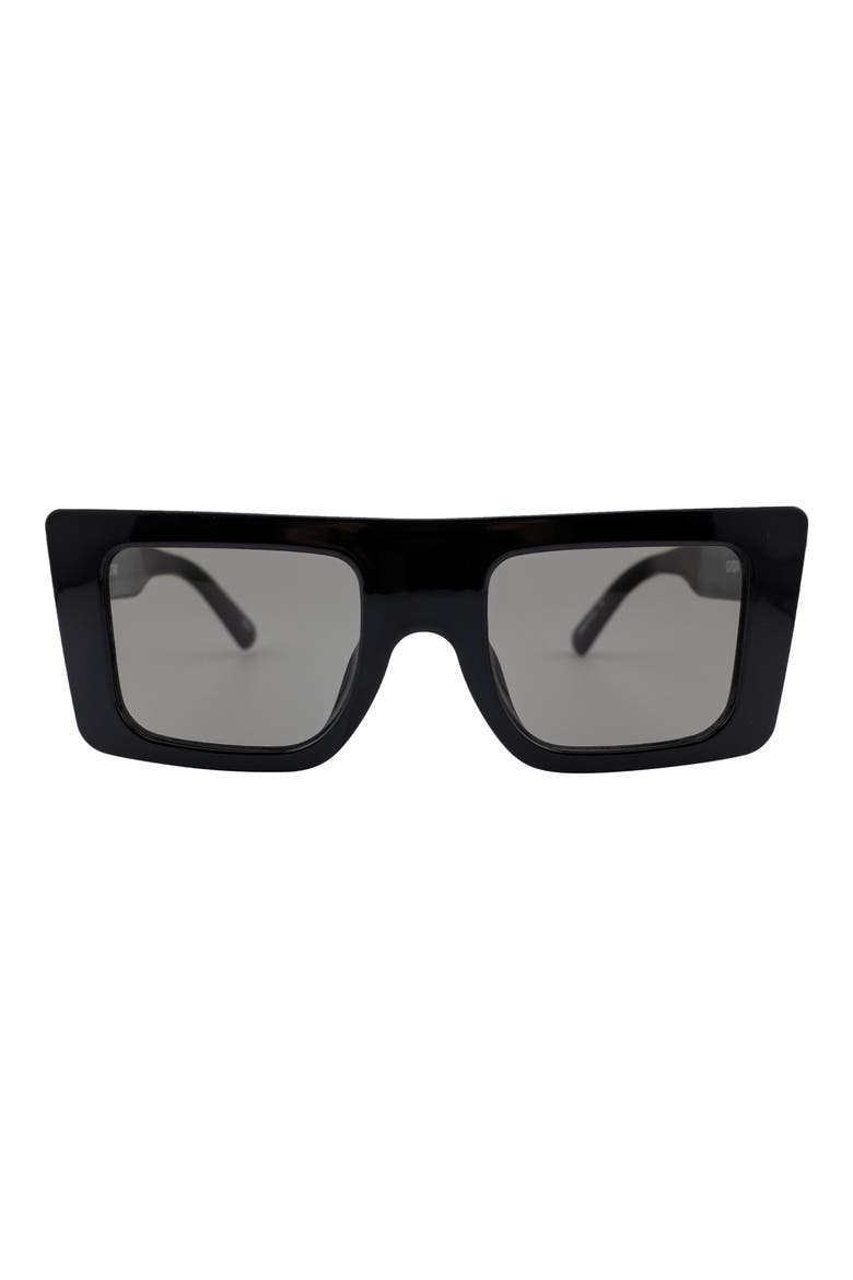 Gyda Square Sunglasses, Main, color, BLACK/ SMOKE