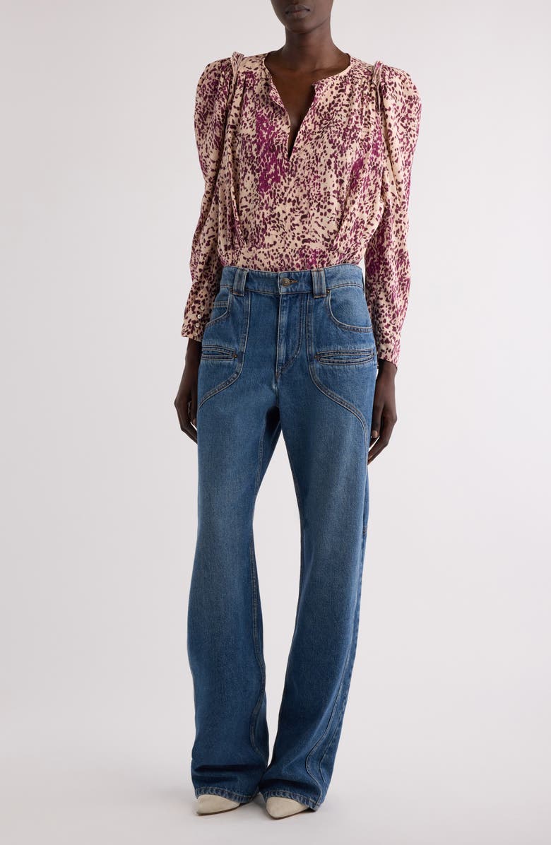 Isabel Marant Betiane Baggy Jeans, Alternate, color, 