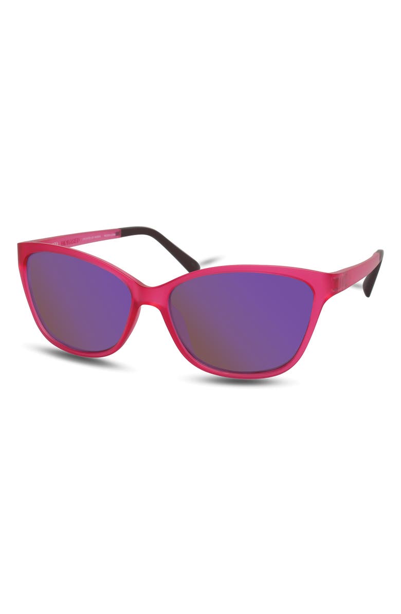 Eco Khatanga 55mm Cat Eye Sunglasses, Alternate, color, Pink