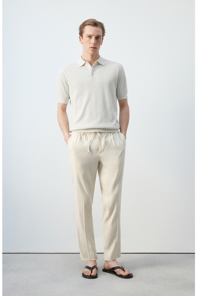 Rib Polo, Alternate, color, SAND