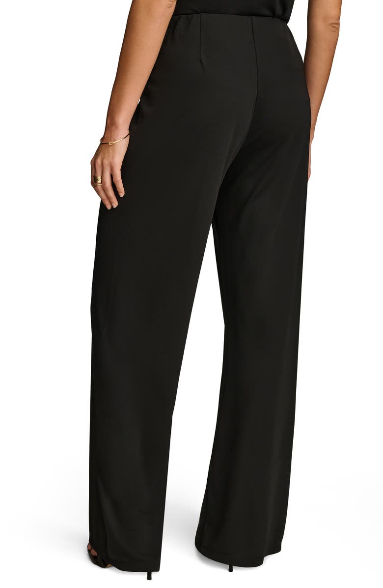 Donna Karan New York Flat Front Wide Leg Pants, Alternate, color, 