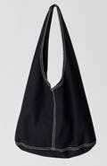 CRESCENT Contrast Stitch Hobo Bag