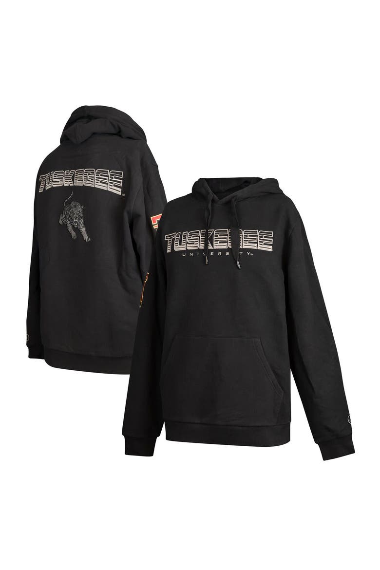 Men's FISLL  Black Tuskegee Golden Tigers Puff Print Sliced Pullover Hoodie, Main, color, Black