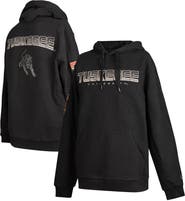 FISLL Men's FISLL Black Tuskegee Golden Tigers Puff Print Sliced Pullover Hoodie