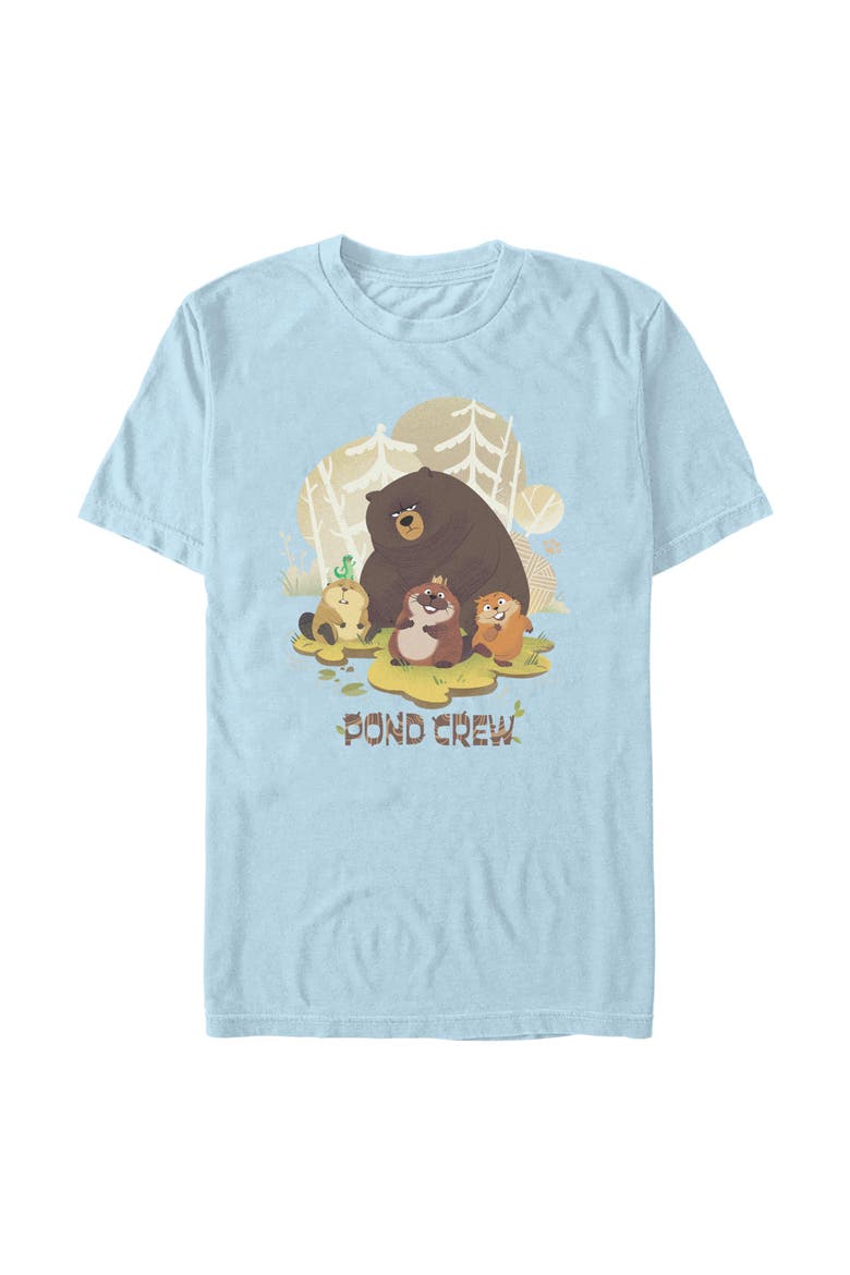 Men's Beaver Pond Crew Short Sleeve Graphic T-Shirt, Main, color, Light Blue