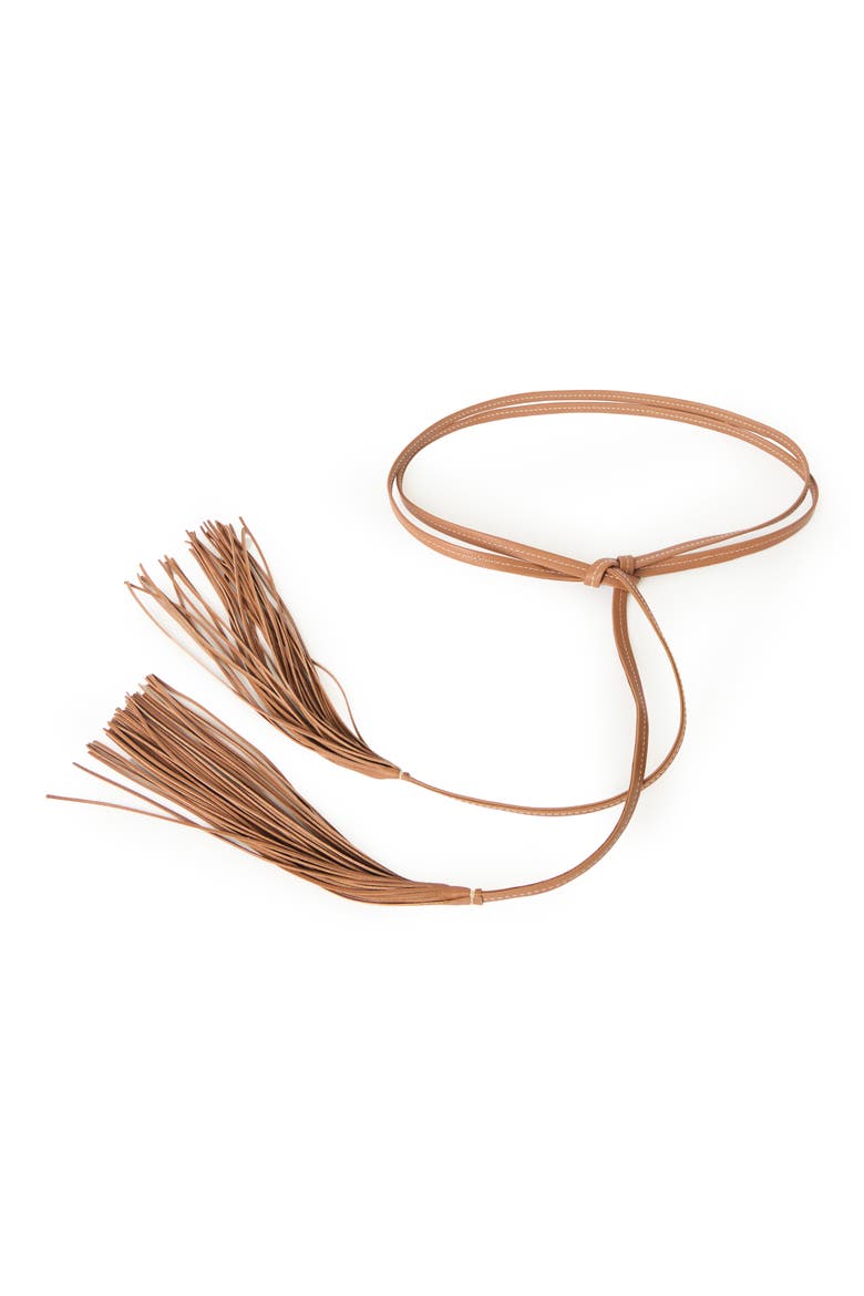 Coraline Wrap Belt, Main, color, CUOIO