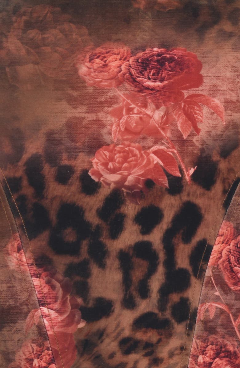 HOUSE OF CB Kalina Animal Print Corset Top, Alternate, color, 