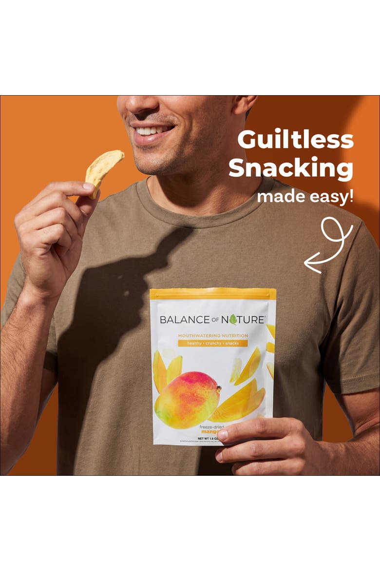 Freeze Dried Mango Slices Real Fruit Snack Five Pack, Alternate, color, None