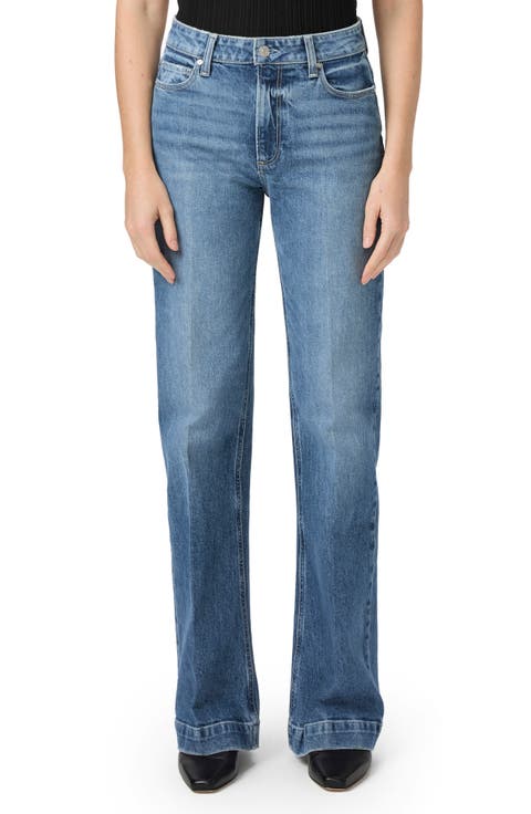 Leenah High Waist Wide Leg Jeans (Wings)