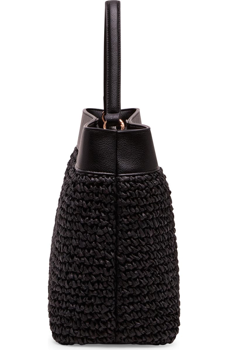 Anne Klein Woven Straw Satchel, Alternate, color,