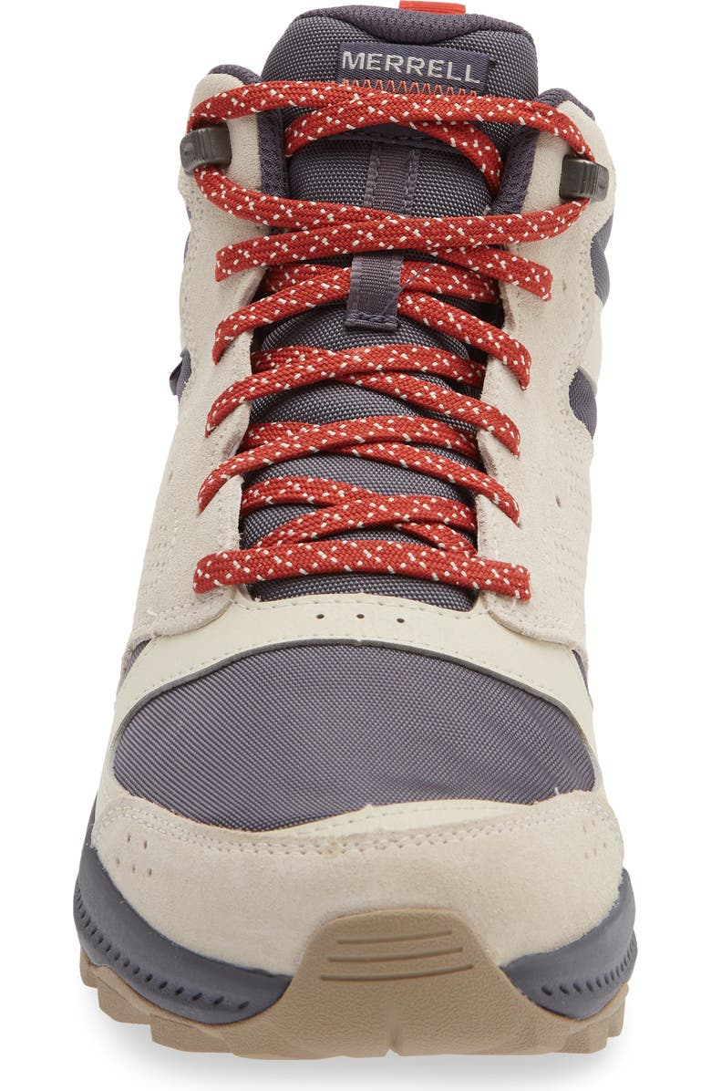 Merrell Tempo Sol Waterproof Mid Top Hiking Boot, Alternate, color, Stucco/ Comet