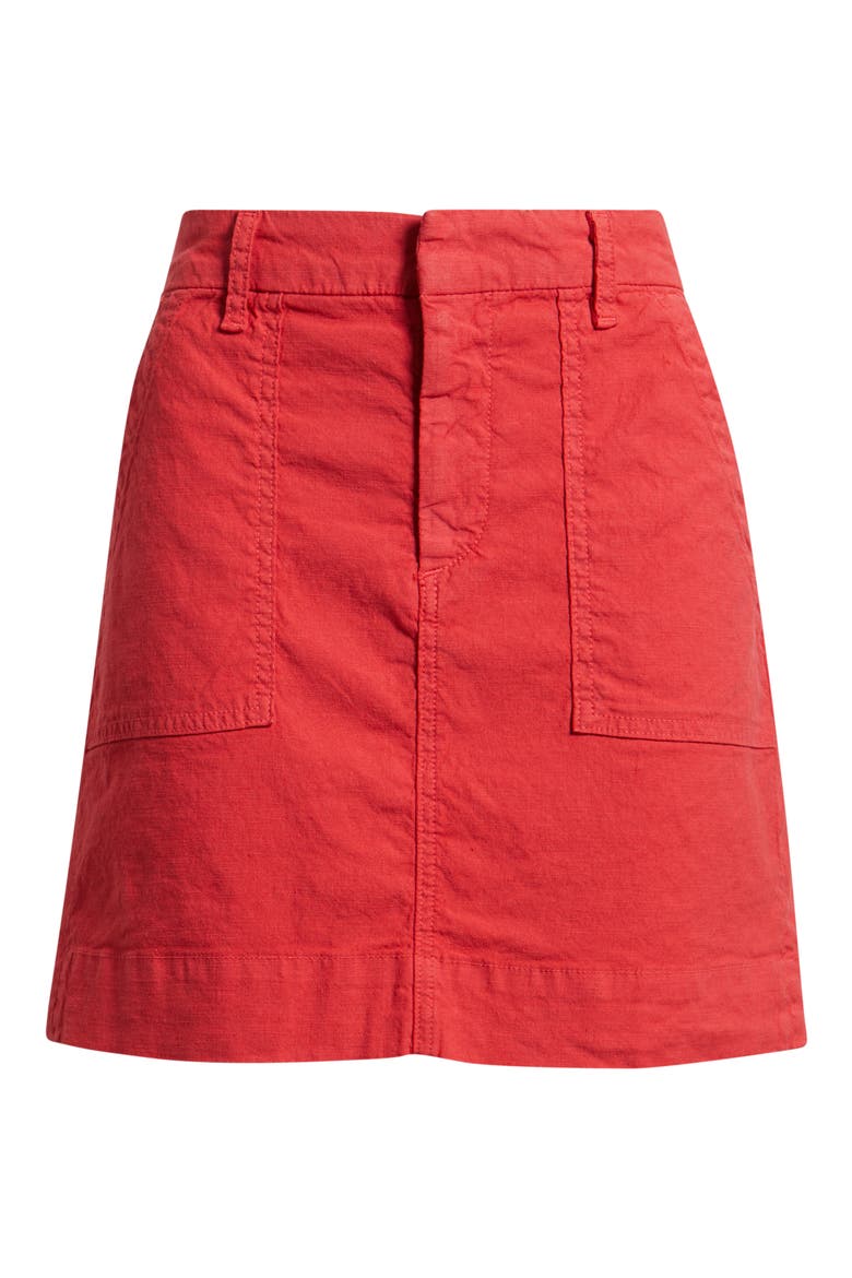 Jameson Utility Miniskirt, Alternate, color, WASHED RED