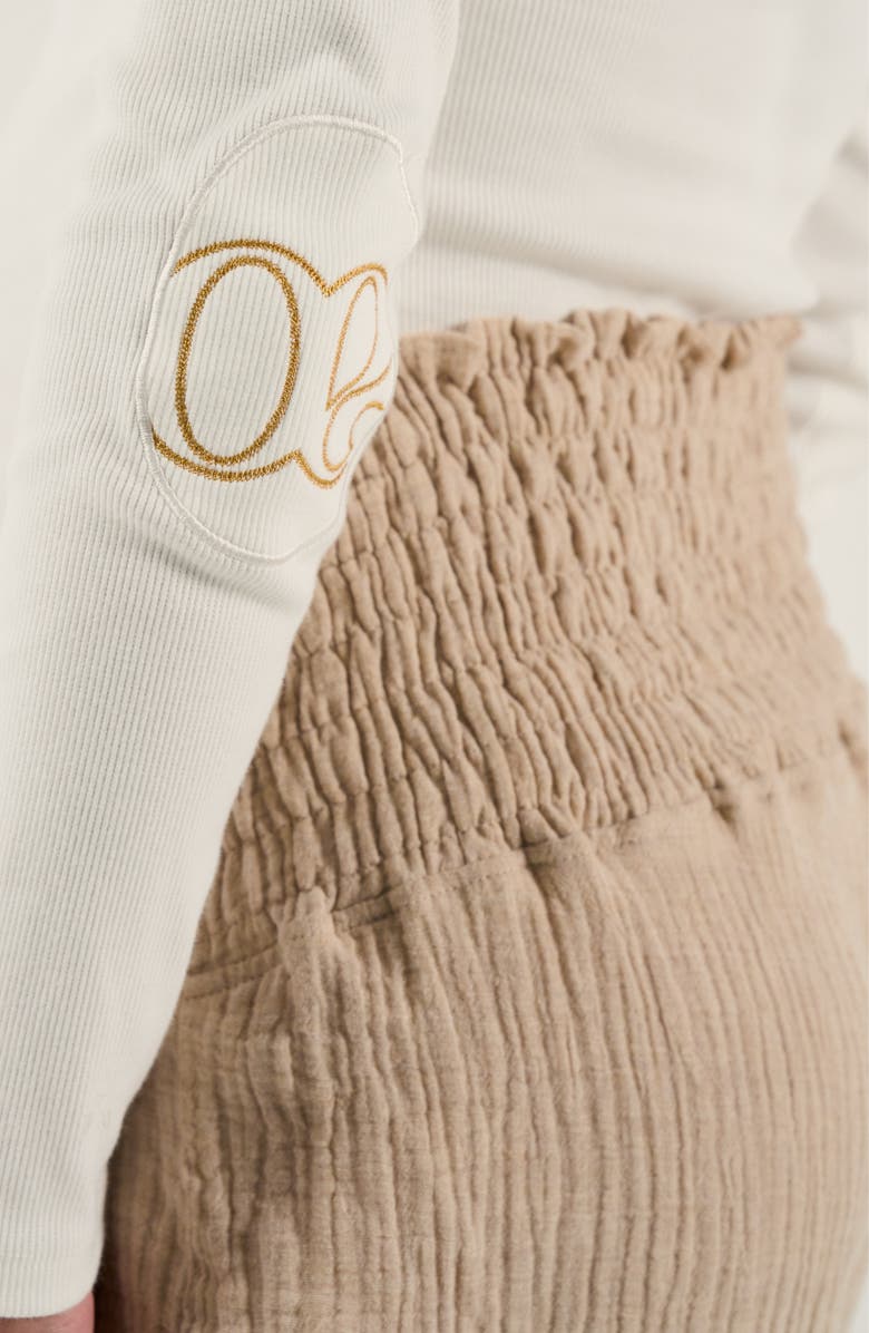 Cache Coeur Maternity Smock Pants Myriam, Alternate, color, Beige