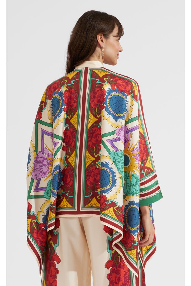 Foulard Shirt Placée, Alternate, color, Taormina Placée Ivory