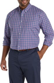 Brooks Brothers Big & Tall Check Poplin Sport Shirt