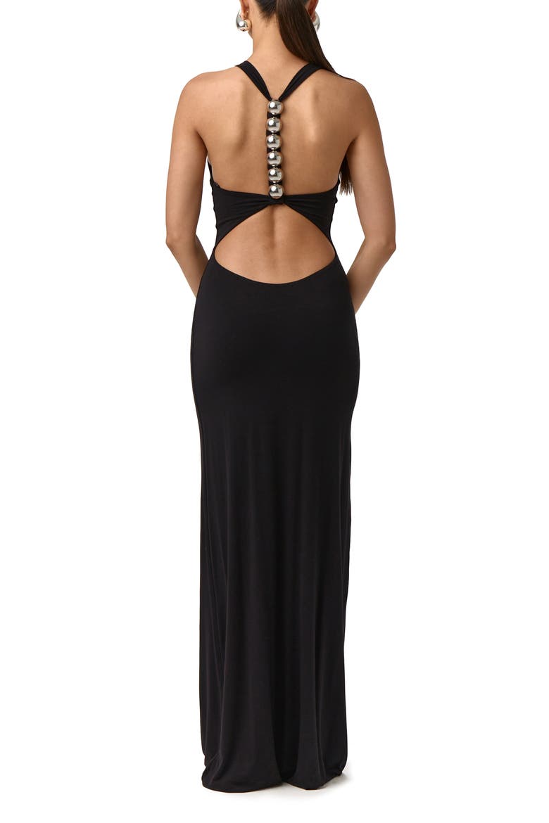 Sleeveless Maxi Dress, Alternate, color, BLACK