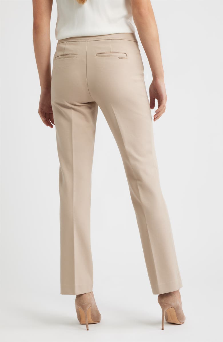 Anne Klein Compression Flare Leg Ponte Pants, Alternate, color, Latte