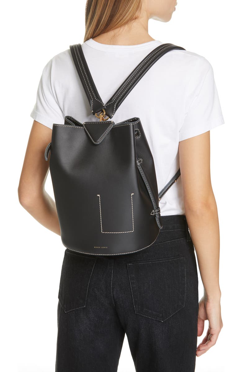 Danse Lente Jamie Leather Backpack, Alternate, color,