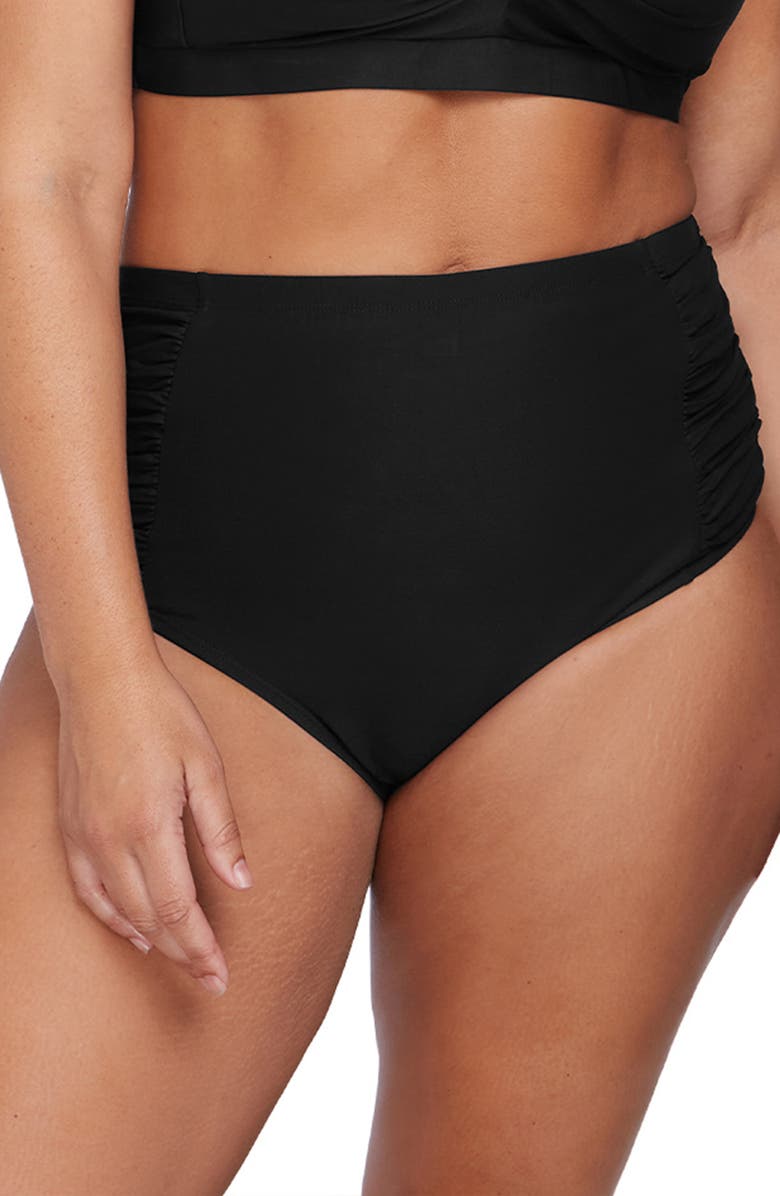 Artesands Hues High Waist Ruched Bikini Bottoms, Main, color, 