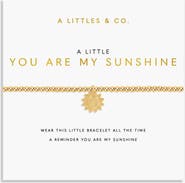 A Littles & Co A Little 'You Are My Sunshine' Bracelet in Gold-Tone Plating