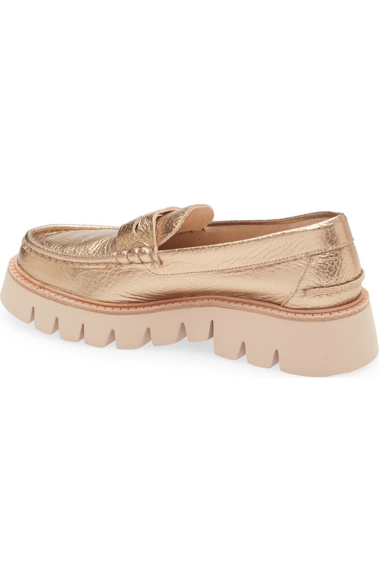 Pedro Garcia Sebas Lug Penny Loafer, Alternate, color, Cava Cervo Lame
