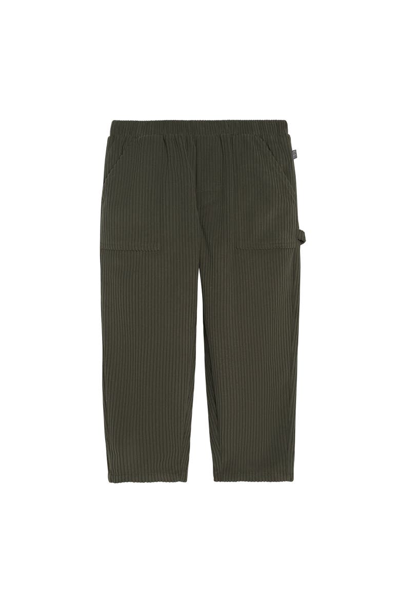 Henley Shirt & Pant Set, Alternate, color, Dark Green