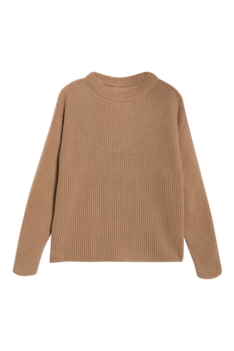 Montecito Cotton Sweater, Alternate, color, CAMEL