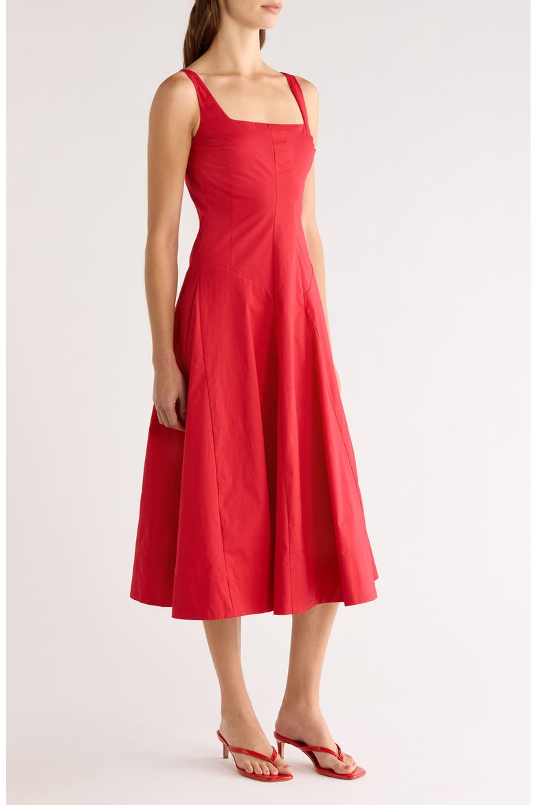 Willow A-Line Dress, Alternate, color, CHERRY