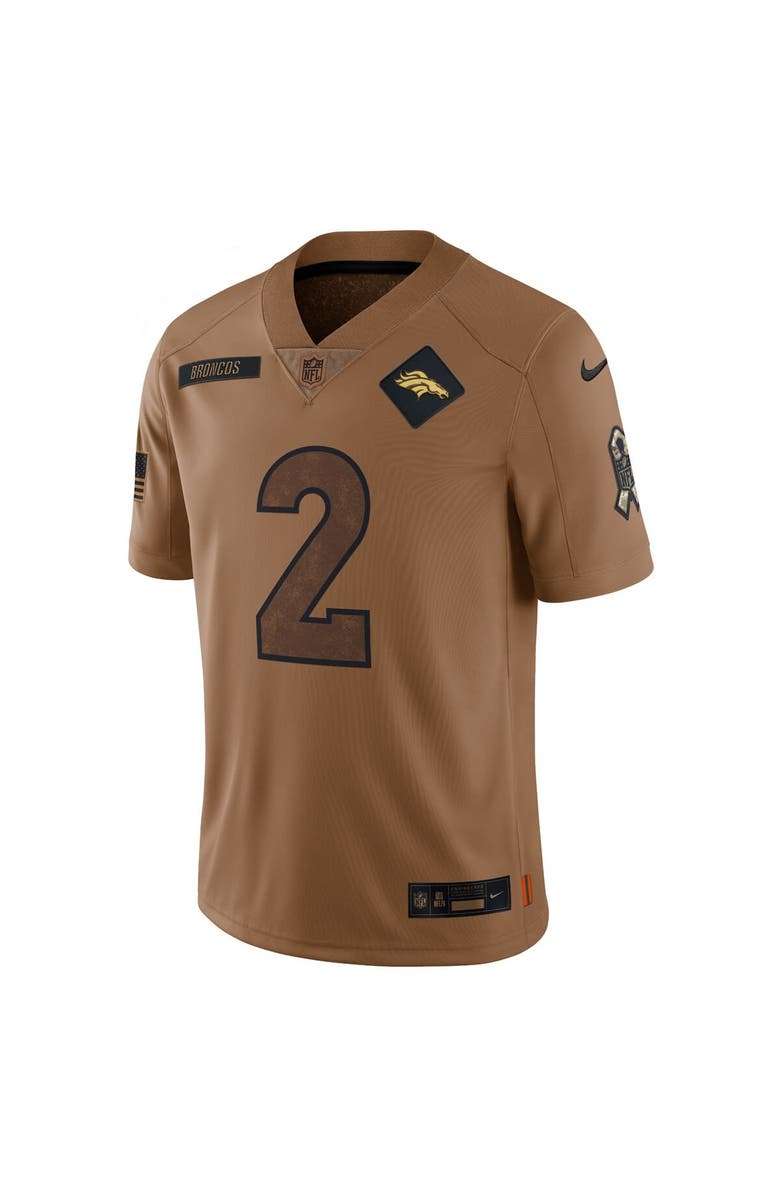 Nike Men's Nike Patrick Surtain II Brown Denver Broncos 2023 Salute To Service Limited Jersey, Alternate, color, 