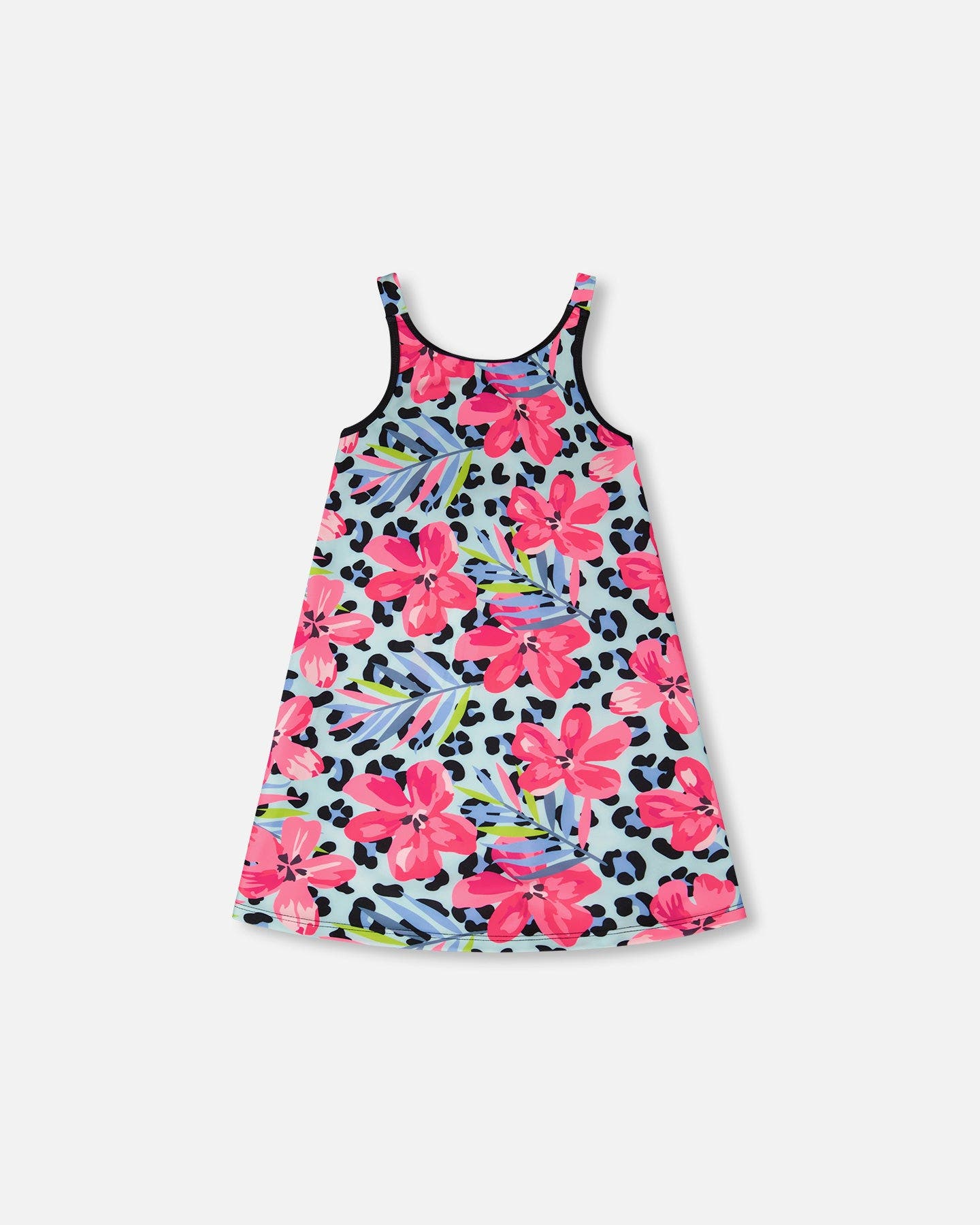 selected Blue Floral and Leopard Print