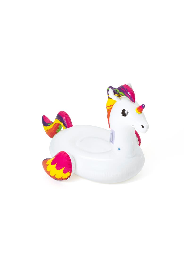 100% Fantasy Unicorn Kids Rideon Pool Float, Main, color, Multicolored