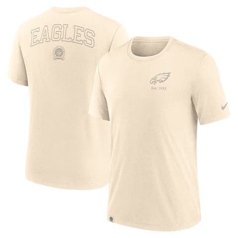 Men's Nike Cream Philadelphia Eagles Glory Tri-Blend T-Shirt