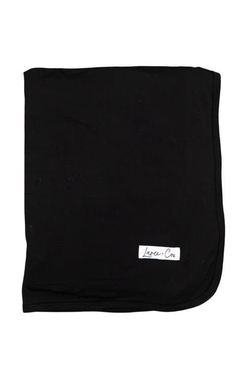 Laree + Co Allie Black Toddler Blanket In Black