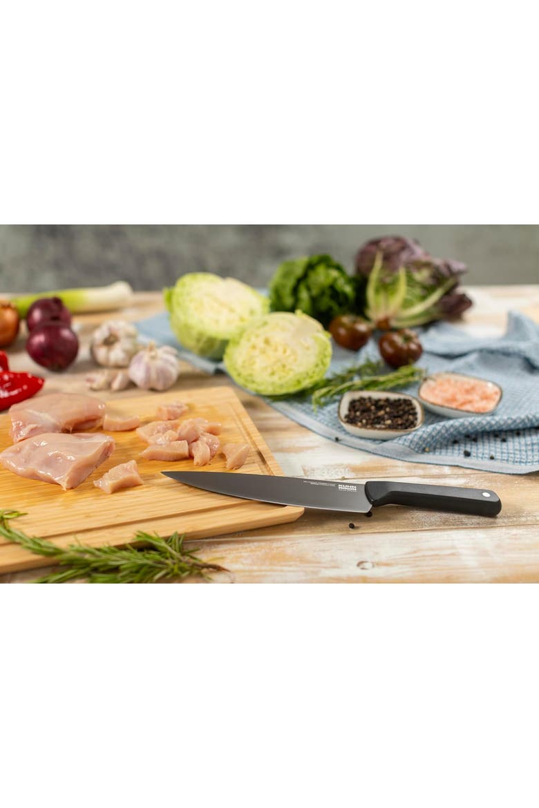 ICED Chef's Knife 8-Inch, Ice Hardened German Stainless Blade, Alternate, color, Black